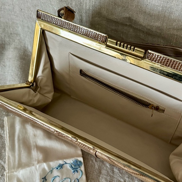 vintage 50s 60s lizard skin handbag Bags by Marquise - Picture 8 of 12